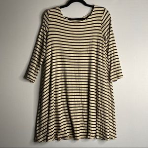 Altar’d State Striped Dress 3/4 Sleeve Cute Back